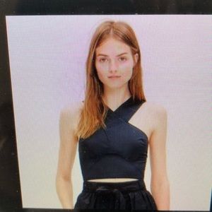 Madewell Cross Front Crop Top